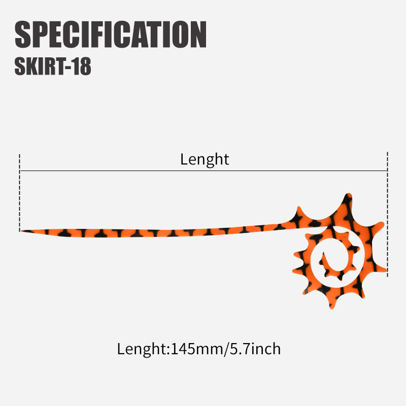 TEASER 5 szt. SKIRT-18 145mm S – Fishing Equipment Lures recenzja i cena